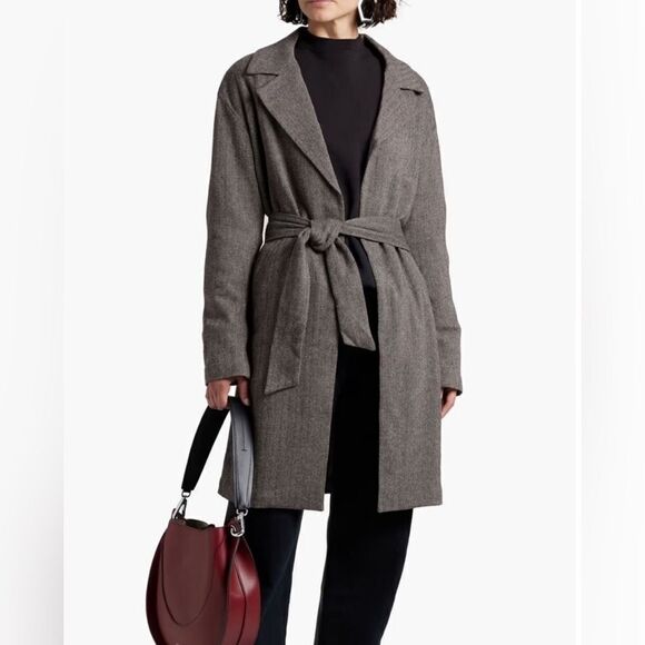 Rag & Bone Sven Herringbone Belted Coat brand new with tags retails $795 - Picture 5 of 13